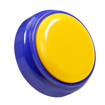 Recorder Button 30 Second, Recordable Talking Button, Record Sound Button For Gift Education Includes 2 Aaa Batteries(Yellow+Blu