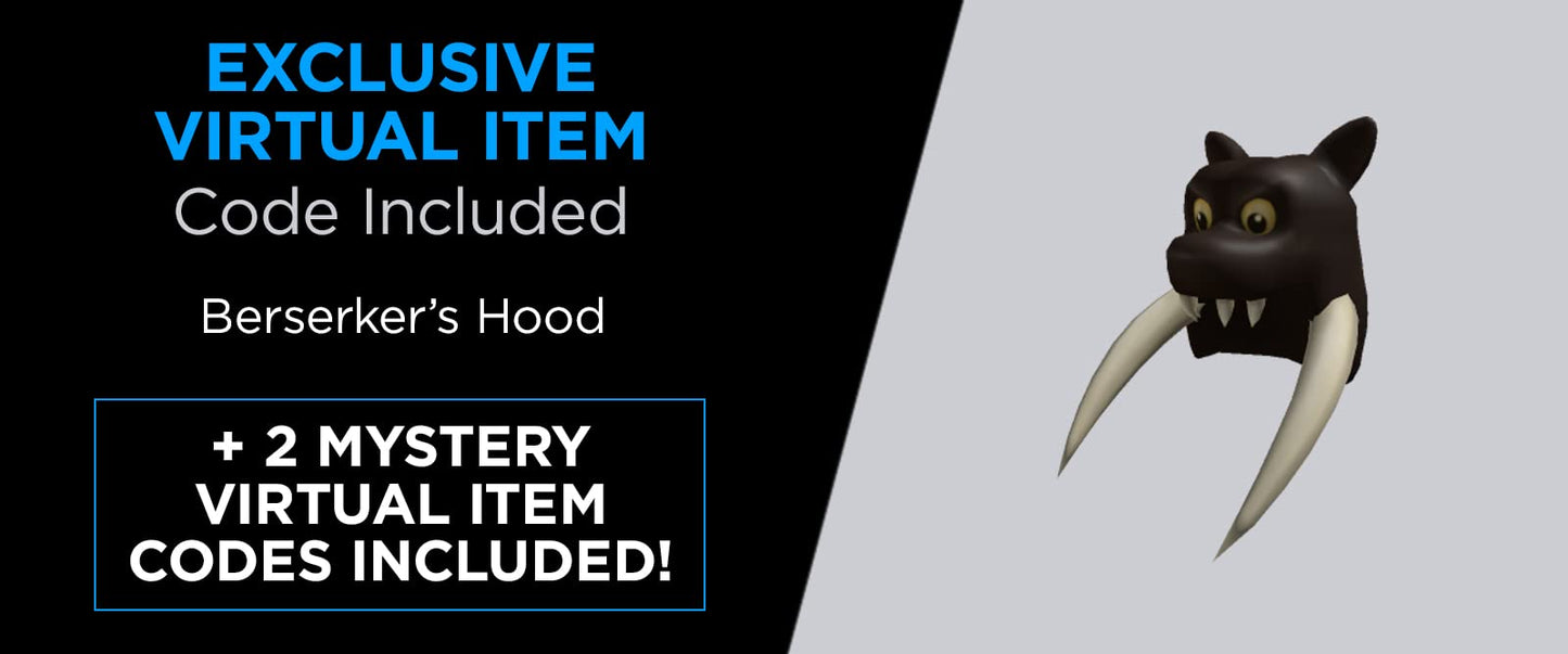 Roblox Action Collection - Kingdom Simulator: Berserker Figure Pack + Two Mystery Figure Bundle [Includes 3 limited availability Virtual Items]