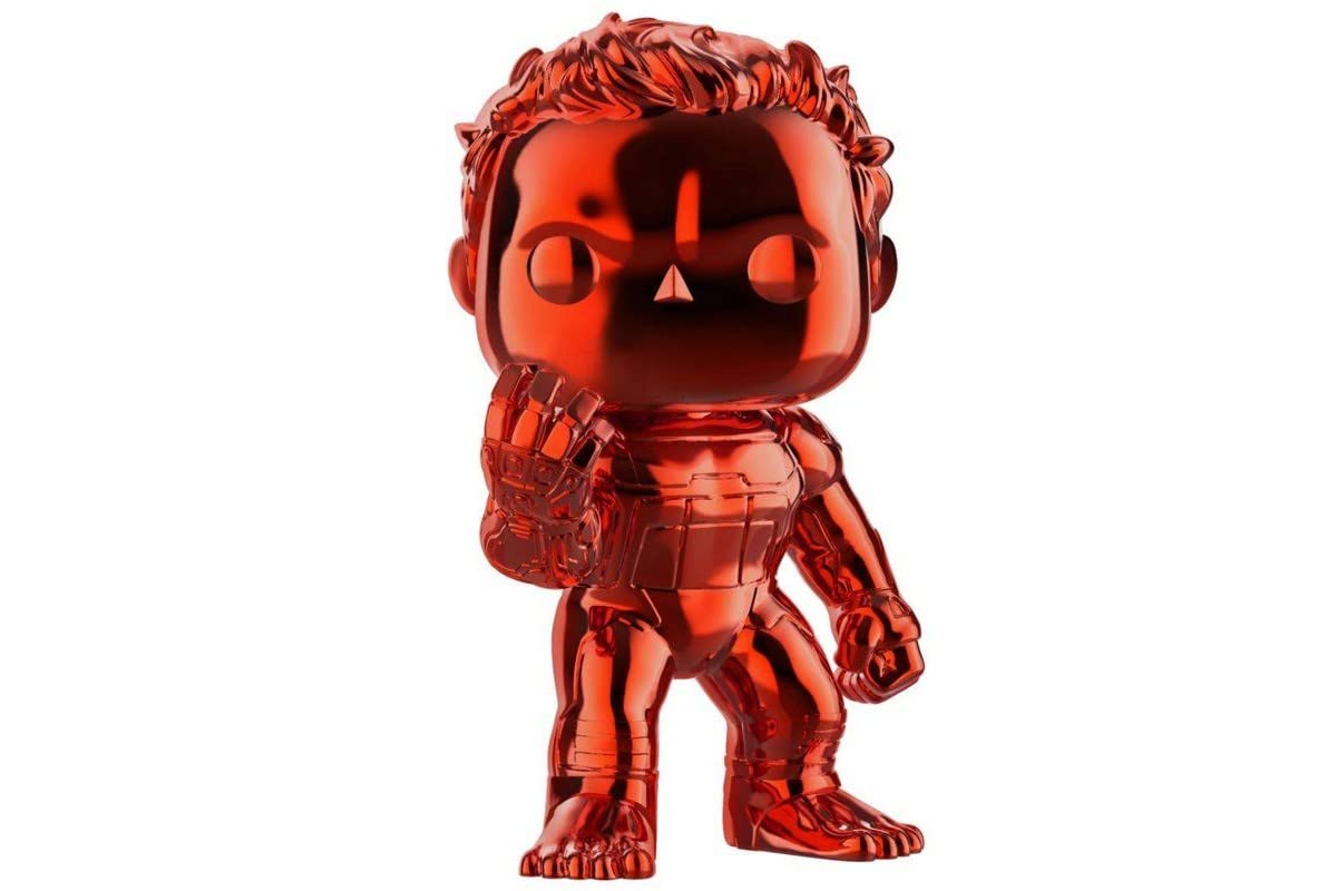 Funko POP! Marvel Hulk Vinyl Figure #499 - Exclusive Red Chrome Collectible