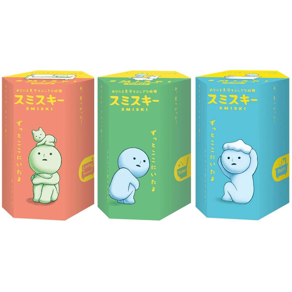 Dreams Smiski Glow In The Dark Mini Figure Set: Living, Toilet + Bath Series | 3 Assorted Blind Box