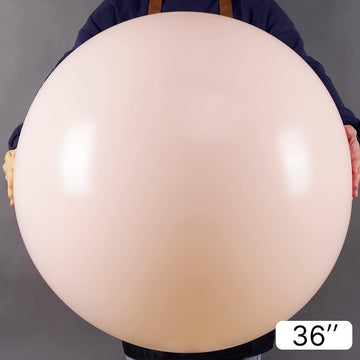 Partywoo Pink Large Balloons, 4 Pcs 36 Inch Balloons, Pale Pink Big Balloons, Pastel Pink Giant Balloons, Jumbo Balloons For Party Decorations, Baby Shower Decorations, Wedding Decorations, Pink-Q01