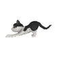 Larcele Mini Building Blocks Animal Set, Diy Micro 3D Building Toy Bricks,1390 Pieces Kljm-05(Black And White Cat)