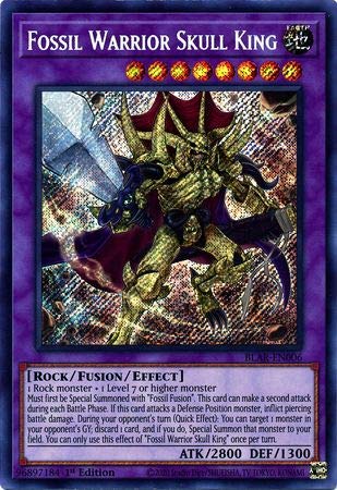 Fossil Warrior Skull King - Blar-En006 - Secret Rare - 1St Edition