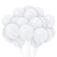 Treasures Gifted Solid White Balloons - Matte White Balloons For Party - Large White Balloons 12 Inch, White Latex Balloons - Bi