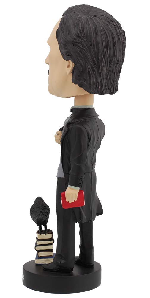 Royal Bobbles Edgar Allan Poe Bobblehead - Premium Polyresin Figure, Multicolor, Model RB1037, Unique Serial Number, Exquisite Detail