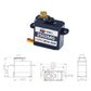 Goteck 2Pcs 2G Mini Servo, Micro Full Metal Gear Digital Servo,For Rc Car Model Boat Fixed-Wing Helicopter Airplane Robot Toy