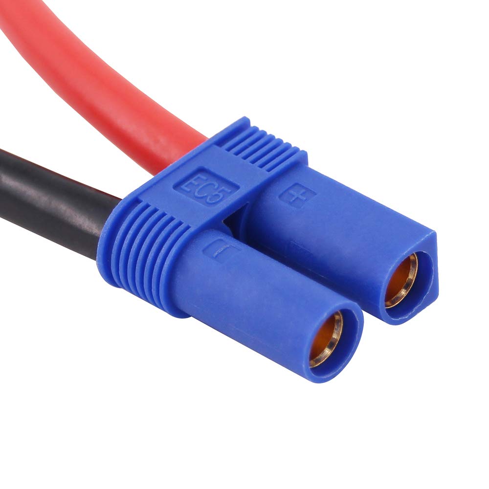 Bdhi 1Pc Ec5 Series Connector With 10Awg Wire/Series Battery Adapter 10Awg 4Inch For Losi/E-Flite(B101-1)