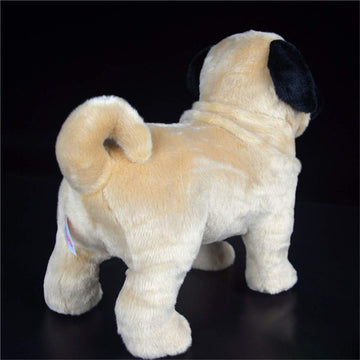 Tammyflyfly Pugsly Pug Plush Stuffed Animal Puppy Dog, 12 Inches (Brown)