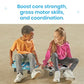 Hand2Mind Red Speedway Racer Scooter Board, Floor Scooter Board, Gross Motor Toys, Kids Exercise & Physical Education Equipment,
