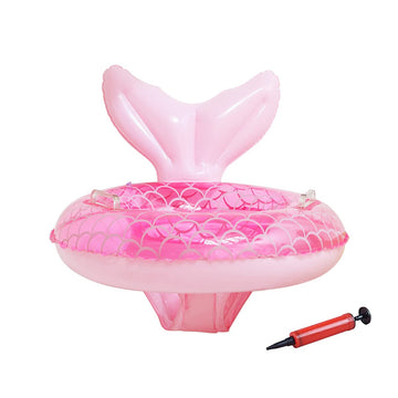 Baby Swimming Float,Inflatable Baby Swim Ring With Seat For Infant/Toddler 6-48 Months,Children Waist Float Ring(Pink)