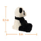 Apricot Lamb Toys Plush Panda Bear Stuffed Animal Soft Cuddly Perfect For Child (Black And White Panda, 9 Inches)