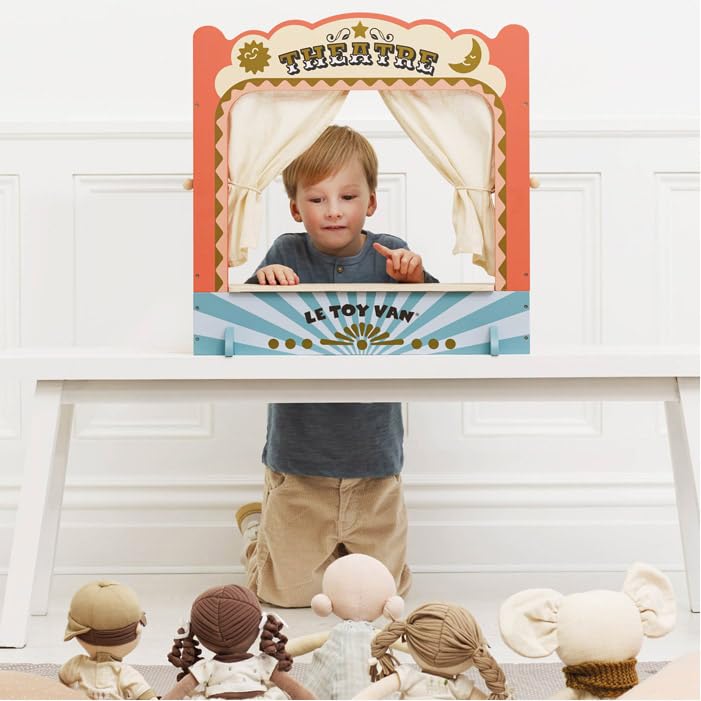 Le Toy Van - Wooden Tabletop Puppet Theatre | Imaginative Play Theatre - Suitable for Ages 3+ Years