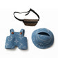 Clothes For Labubu (No Doll) - Exquisite Luxury Designer Accessories Clothes For Labubu - 3 Piece Set(Hat+Jumpsuit+Bag) Suitable