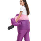 Hsctek Inflatable Alien Costume Kids Boys Girls, Blow Up Riding Alien Abduction Costume Child, Carrying Me Holding Man Halloween Costume Children, Purple