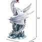 Ptc 10.5 Inch White Ice Dragon On Crystal Mythological Statue Figurine