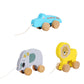 The Style Sutra Pull Along Walking Toys Developmental Toy Cartoon Montessori Toys Boys Girls Elephant