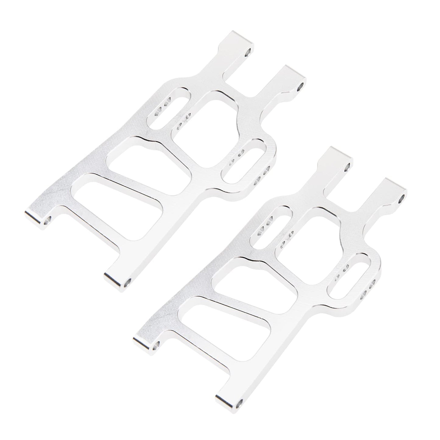 Vgoohobby Metal Front Lower Suspension Arm Upgrade Part 08005 Compatible with Redcat Racing HSP 94111 1/10 RC Car Truck (Silver)