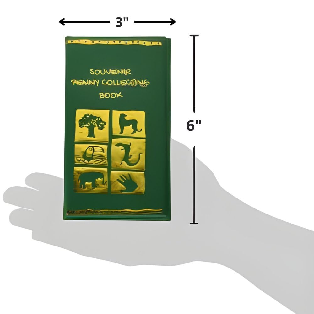 Rhode Island Novelty Green Zoo Penny Collecting Book One Per Order