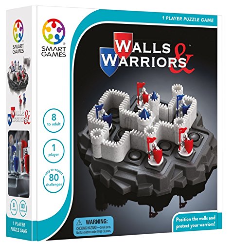 Smart Games Walls & Warriors - 80 Challenges, Multicolor, Plastic, Model 518402, Ages 2+