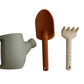 Marlowe & Co Silicone Gardening Set, Garden Tools and Beach Toys for Children (Dried Thyme)