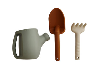 Marlowe & Co Silicone Gardening Set, Garden Tools and Beach Toys for Children (Dried Thyme)