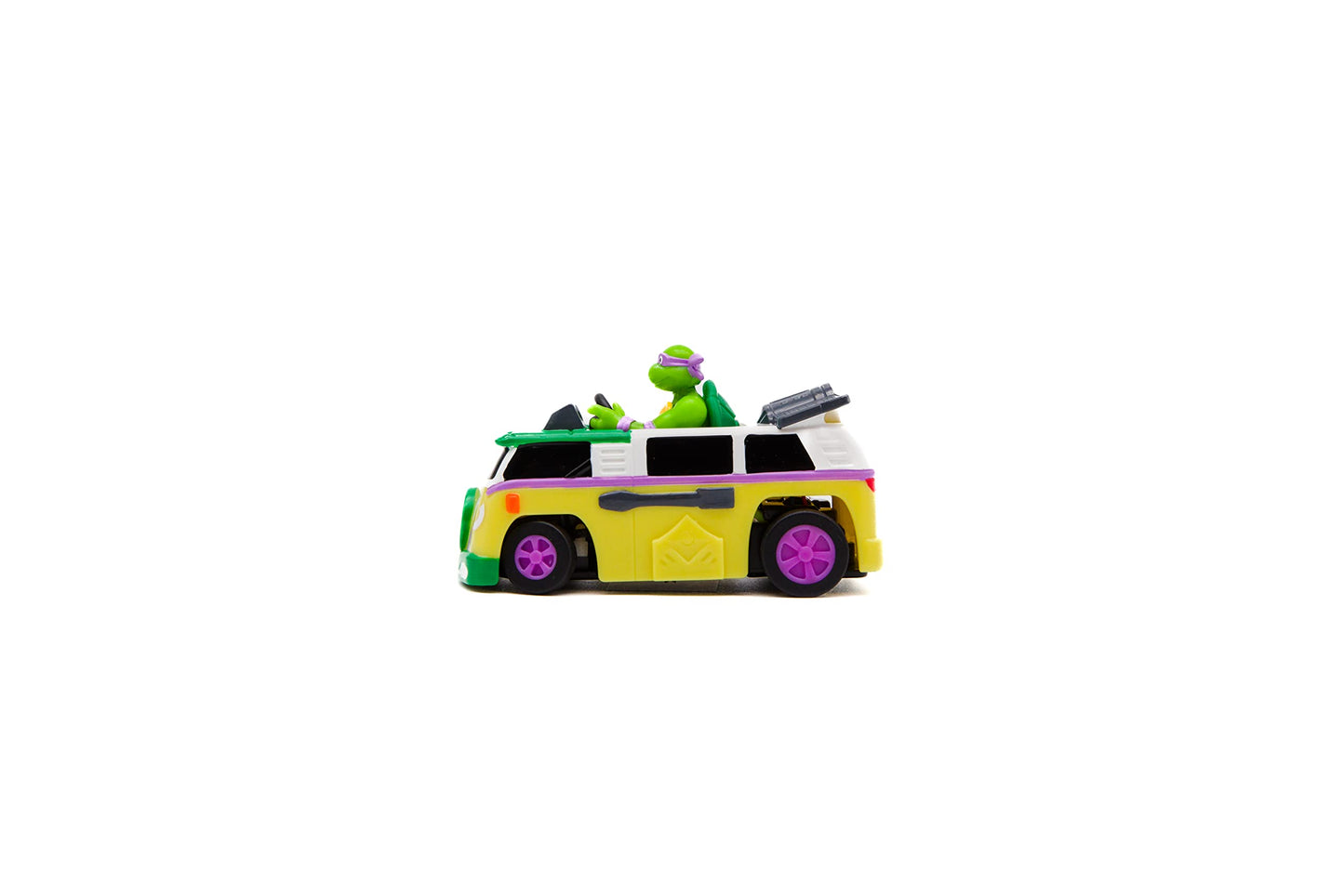 Teenage Mutant Ninja Turtles 3" Micro Shell Racer RC Vehicle, Donatello, 2.4 GHz, Clear Plastic, Ages 5+, Model 71032