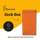 Card Guardian - Premium Double Deck Box (Orange) For 200+ Cards Trading Card Games Tcg Perfect For Magic The Gathering (Mtg), Commander Deck, Yugioh Deck Box, Sports Card Storage Boxes