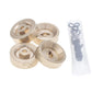 CODA RACING 4pcs 10.4g Brass Wheel Weights Hex Adapter 5mm for AXIAL SCX24 AXI00001 AXI00002 AXI00005 AXI00006 Upgrades 1/24 RC