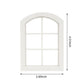 Dollhouse Windows 2PCS Miniature 6-Pane Window Frame 1 : 12 Frame DIY Mini House Decoration Wooden Fiary Window Model Doll House Accessories (White)
