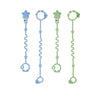 Toy Straps For Baby,Rtmok 4Pcs Silicone Setpacifier Clip,Applies To Car Seat Toy,Teether Toy,High Chair,Stroller Accessories,Bab