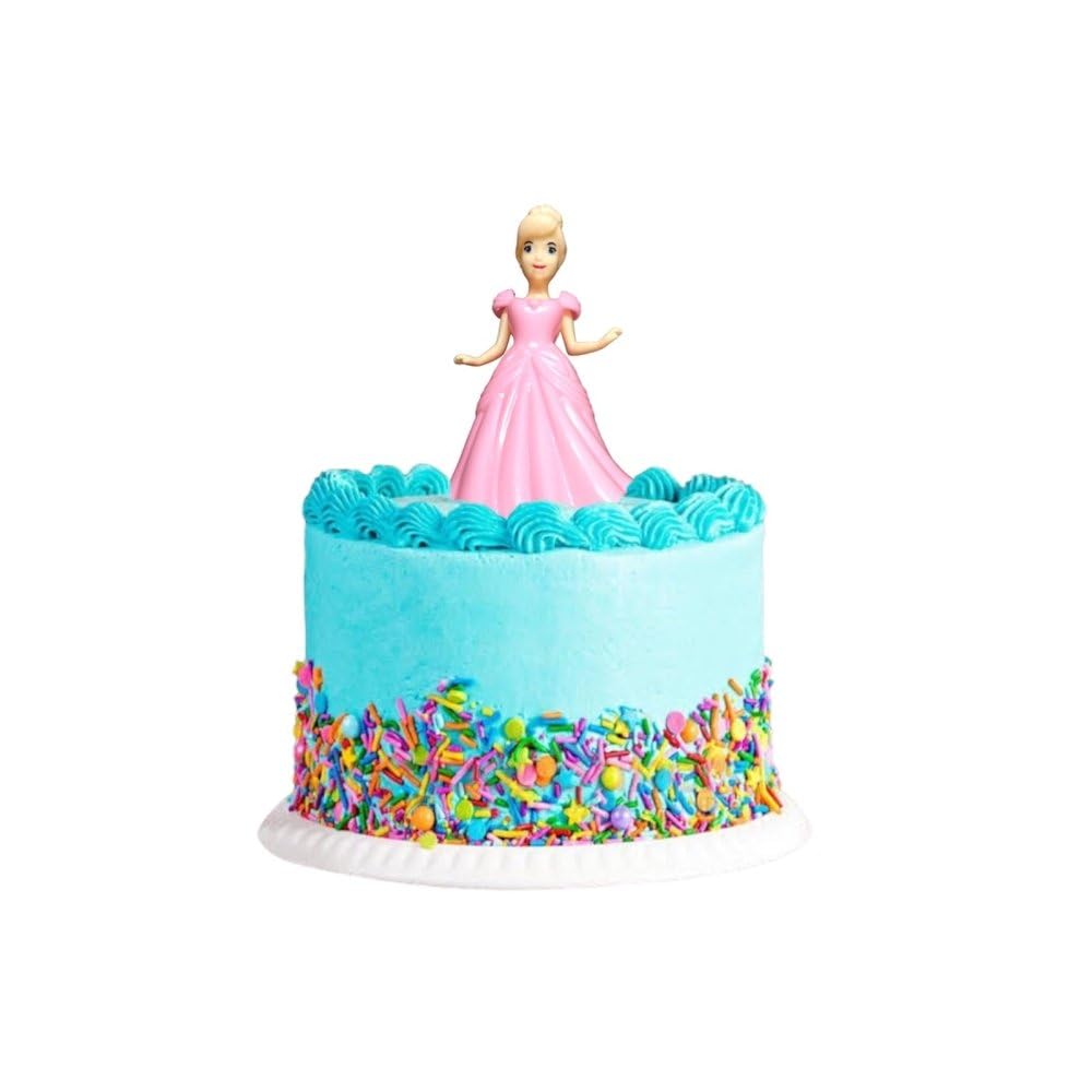 Lyba Moulds Pink Cinderella Toy Topper For Cake Decorating