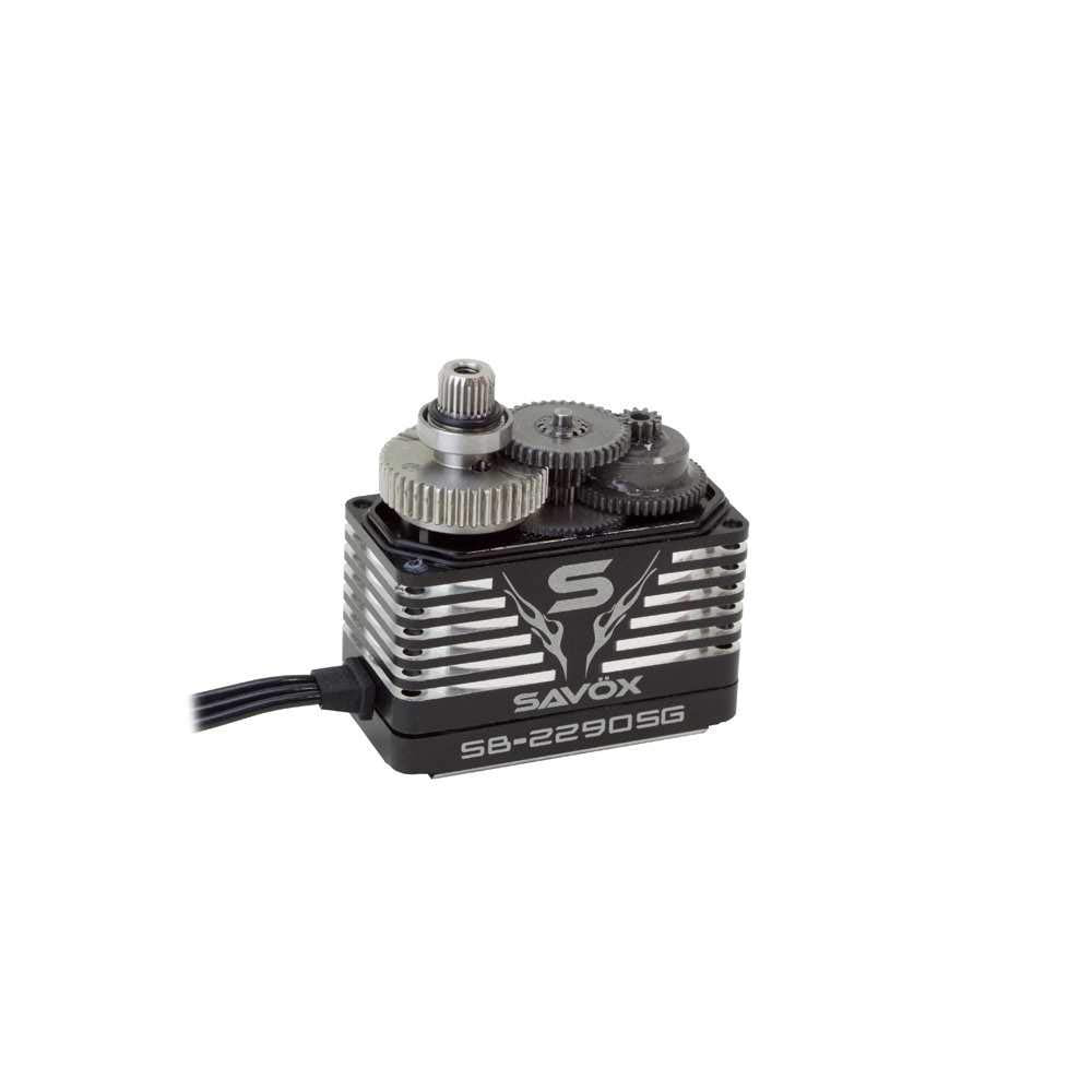 Savox SB2290SG Brushless Servo, 694.4oz Torque @ 7.4V, Black Edition, Brown/a