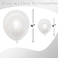 Jobkoo Pearl White Balloons 5 Inch, 60Pcs Small White Pearl Balloon Bright Clear White Latex Balloons For Arch 5'' Mini White He