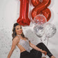 Red Number 8 Balloon 40 Inch, 8 Balloon Number, 8Th Birthday Decorations, Red Party Supplies For Boys Girls