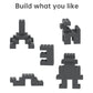 Classic Building Bricks 100 Pieces 2X4 Gray Deep, Classic Brick Block Parts And Pieces 3001, Compatible With Lego, Age 6+ Creati