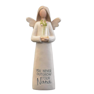 Cwi Gifts Blossom Bucket Angel Figurine You Never Outgrow Your Nana Guardian Angel Sentimental Gift 11730