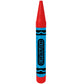 PMU 36 Inch Giant Crayon Bank Bi-Color Turquoise Blue and Red (1/pkg) Pkg/1