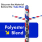 FFN 20ft Inflatable Tube Man - Barber Shop Dancer, Polyester, Replacement Tubeman (Y/W), Model 11051-F