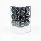Sirius Dice 16Mm D6 Clubs W/Silver (12)
