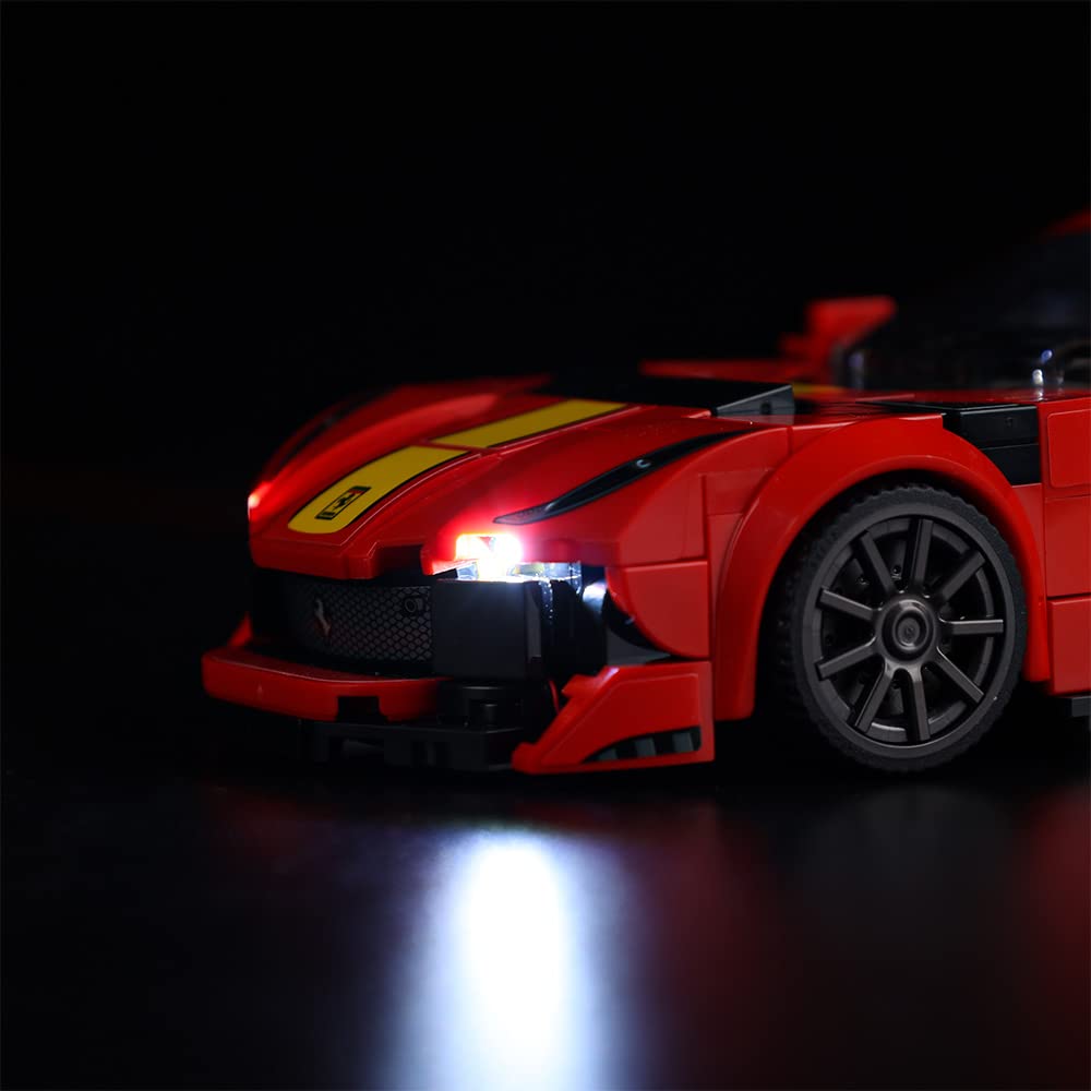 Kyglaring Led Lighting Kit (No Model) Designed For Lego Ferrari 812 Competizione 76914 Race Car Model Building Kit - Without Leg