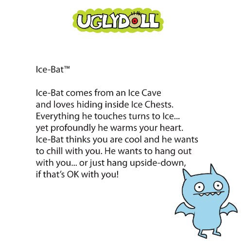 GUND Ugly Doll Classic Plush Doll, Icebat - Light Green, Polyester, Model 10071