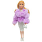 Flfuatt Stylish Fashions Girls Doll Toys, The Ultimate Fashionista Doll For Trendy Kids, 11.5 Inch Fashion Doll (Purple)
