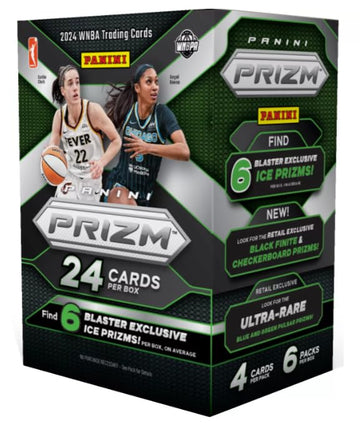 2024 Prizm Wnba Sealed Blaster Box (6 Ice Prizms Per Box) (Black Finite) (Checkerboard)