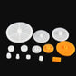 200Pcs 0.5 Mold Plastic Motor Gears Small Set Plastic Crown Gear Single Double Reduction Gear Worm Gear Electric Motor