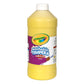 Crayola Washable Tempera Paint For Kids, Yellow Paint, Classroom Supplies, Non Toxic, 32 Oz Squeeze Bottle