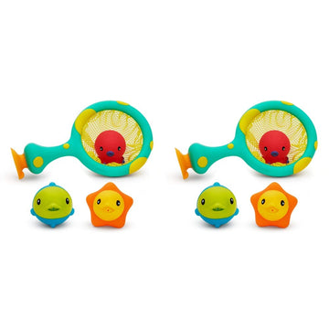 Munchkin Catch And Score Basketball Bath Toy, Multi , 4 Piece Set (Pack Of 2)