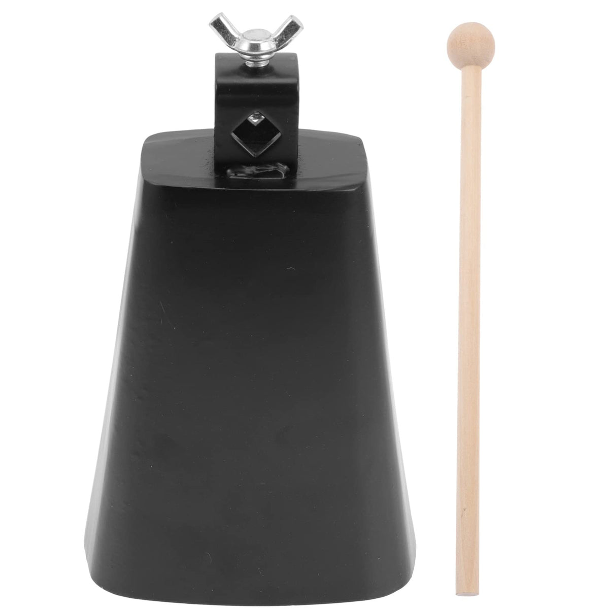 Heallily 1 Set Percussion Cow Bell Drumstick Cow Bell With Wooden Stick Music Teaching Aid