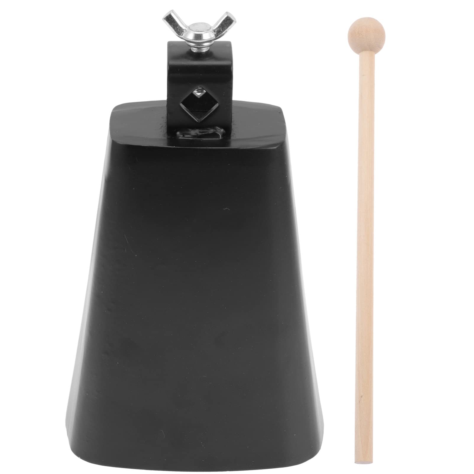 Heallily 1 Set Percussion Cow Bell Drumstick Cow Bell With Wooden Stick Music Teaching Aid