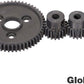 GLOBACT RC Metal Steel Spur Gear 54T 32P with Pinions 15T/17T/19T for Traxxas Slash 4x4, Rally, Stampede