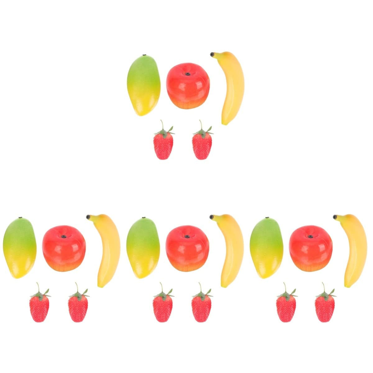 Excluzo 20 Pieces Musical Maracas For Kids Banana Shaker Simulated Fruit Toy Hand Percussion Shakers